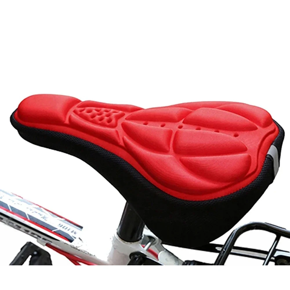 

2025 Bicycle Saddle 3D Soft Cycling Seat Cover MTB Mountain Bike Thickene Sponge Pad Outdoor Breathable Cushion Bike Accessories