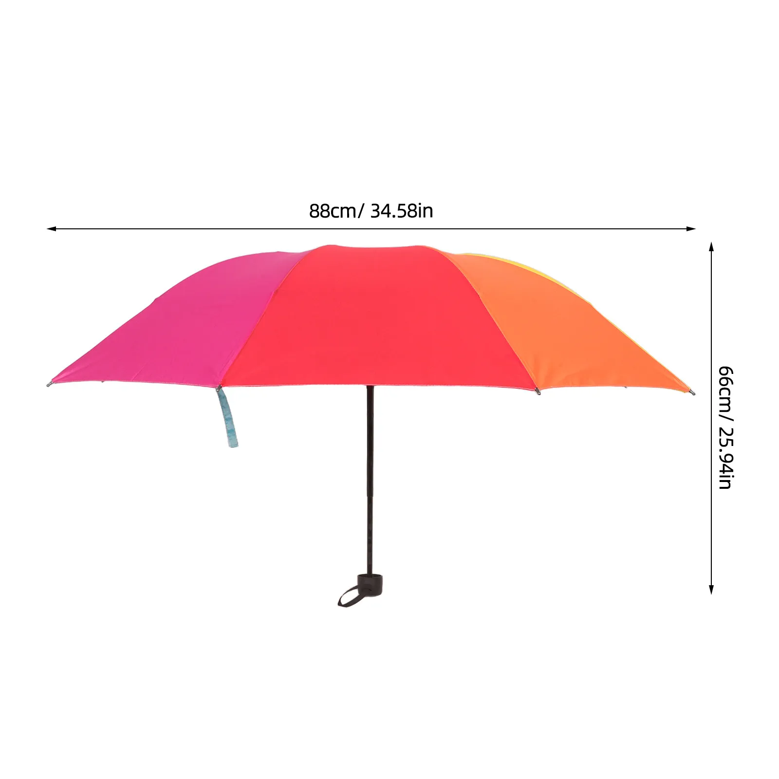 Colorful Folding Uv Protective Sun Umbrella Waterproof Portable Mini Travel Parasol Rainproof Cute Parasol for Summer Wedding