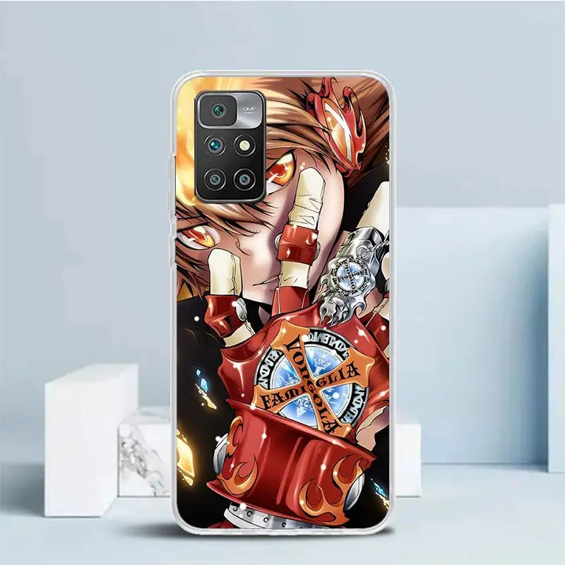 Katekyo Hitman Reborn Soft Cover for Redmi 12 12C 10 10A 10C 9 9A 9C 9T Print Phone Case 8 8A 7 7A K20 6 Pro 6A S2 K40 Pattern C