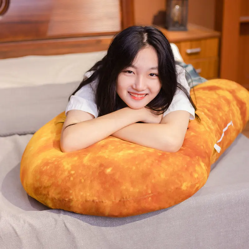 1PC 65/90CM Simulation Chicken Nugget Pillow Plush Toy Stuffed Food Doll Soft Sofa Room Cushion For Children Girls Gifts