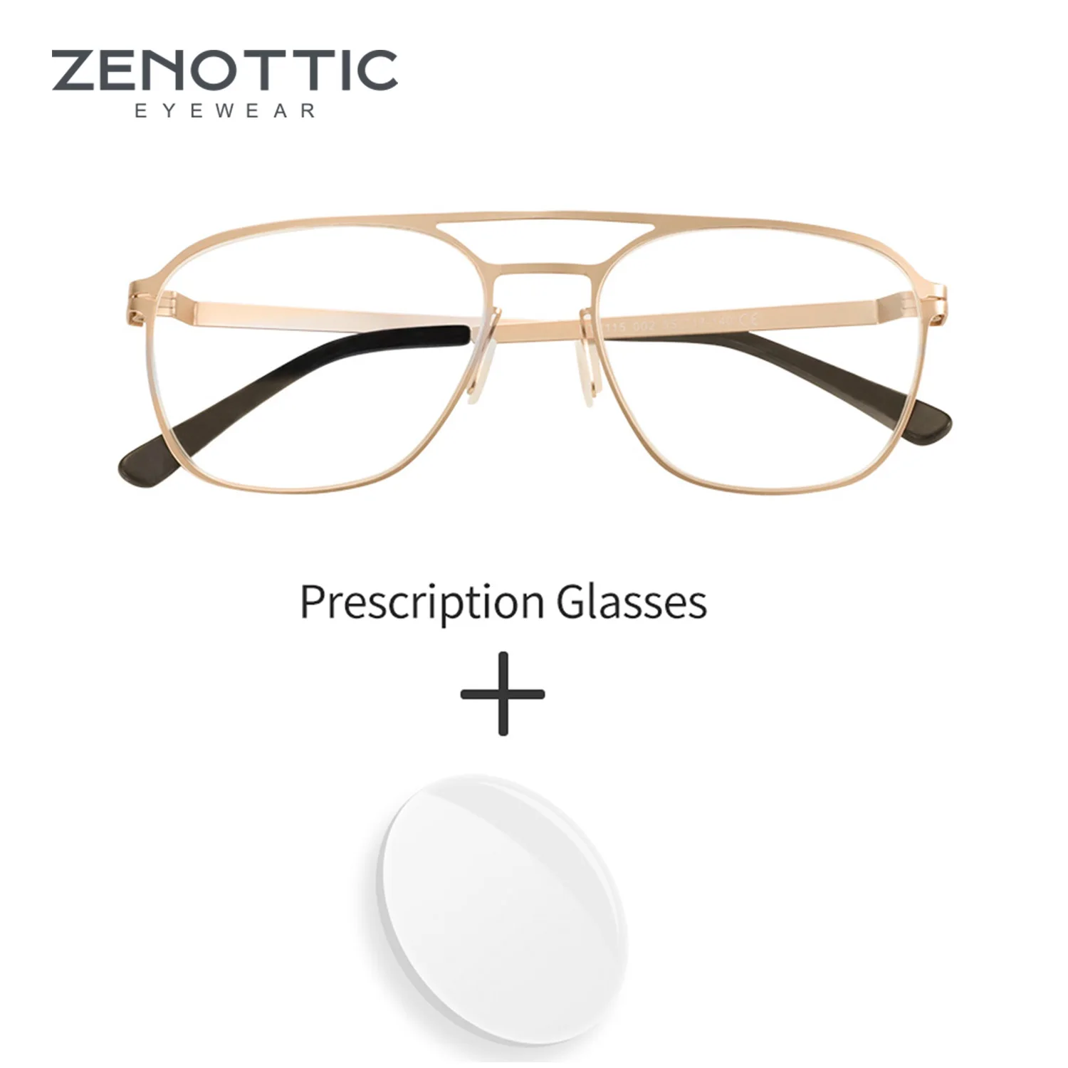 

ZENOTTIC модные очки-пилот по рецепту для мужчин, фотохромные/прогрессивные оптические очки с защитой от синего света