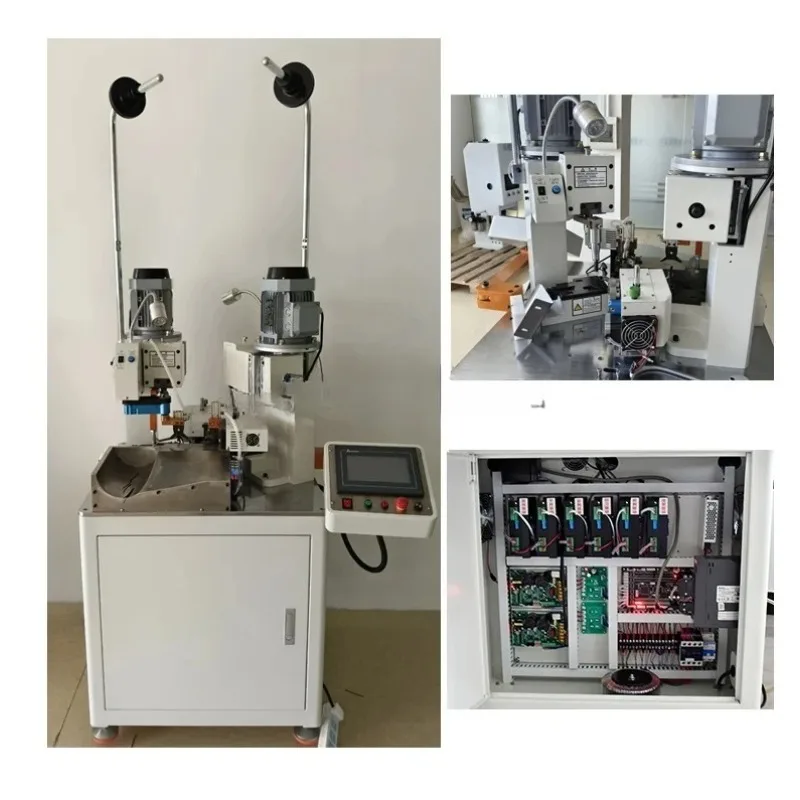 Fully Automatic Wire Cutting and Stripping Crimping Machine, Double He-ad Wire Cutting and Stripping Terminal Production Machine