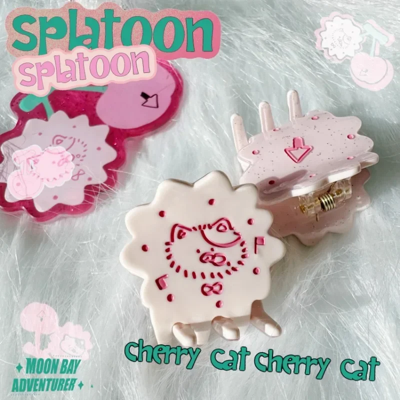 In Stock Splatoon3 Jet Fighter スプラトゥーン Cherry Judge Cat Bag with Acetic Acid Clip