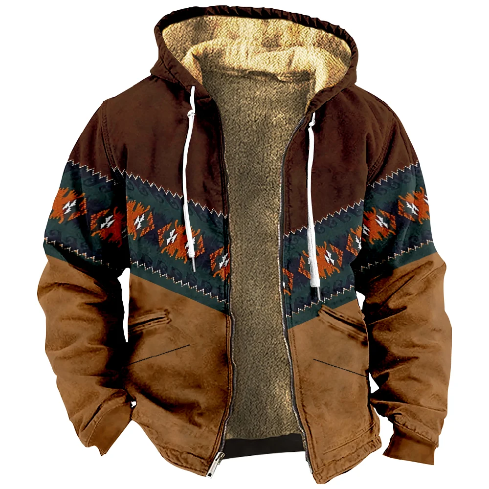 

Men's Casual Camouflage Sports Sweatshirt Long Sleeve Zipper Hooded Jacket Coat