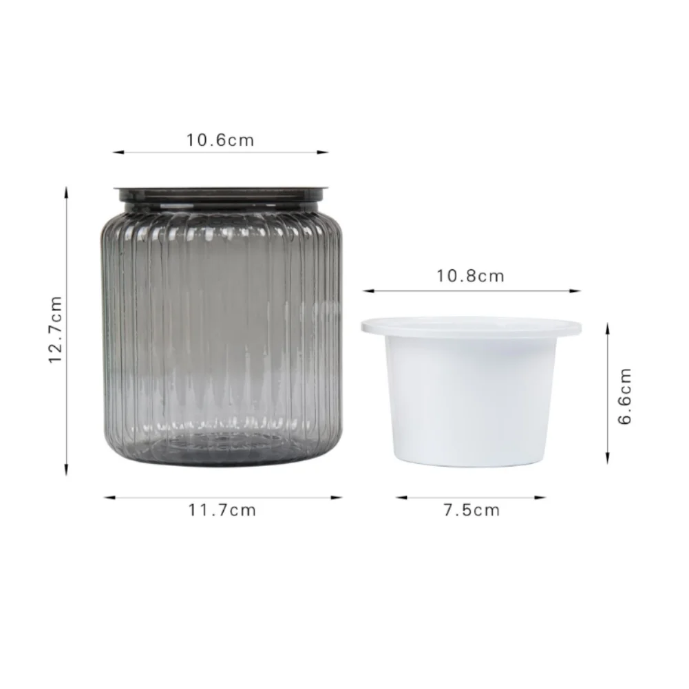 2Pcs PET Self Watering Pot with Clear Side Panel and Bottom Drainage Holes to Prevent Waterlogging and Support Air Flow to Roots