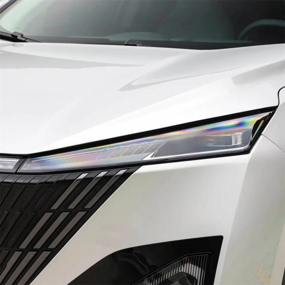 For Dongfeng Aeolus Haohan 2023 2024 Accessories For The Car Polycarbonate High Gloss Fully Transparent Headlight Rubber Cover
