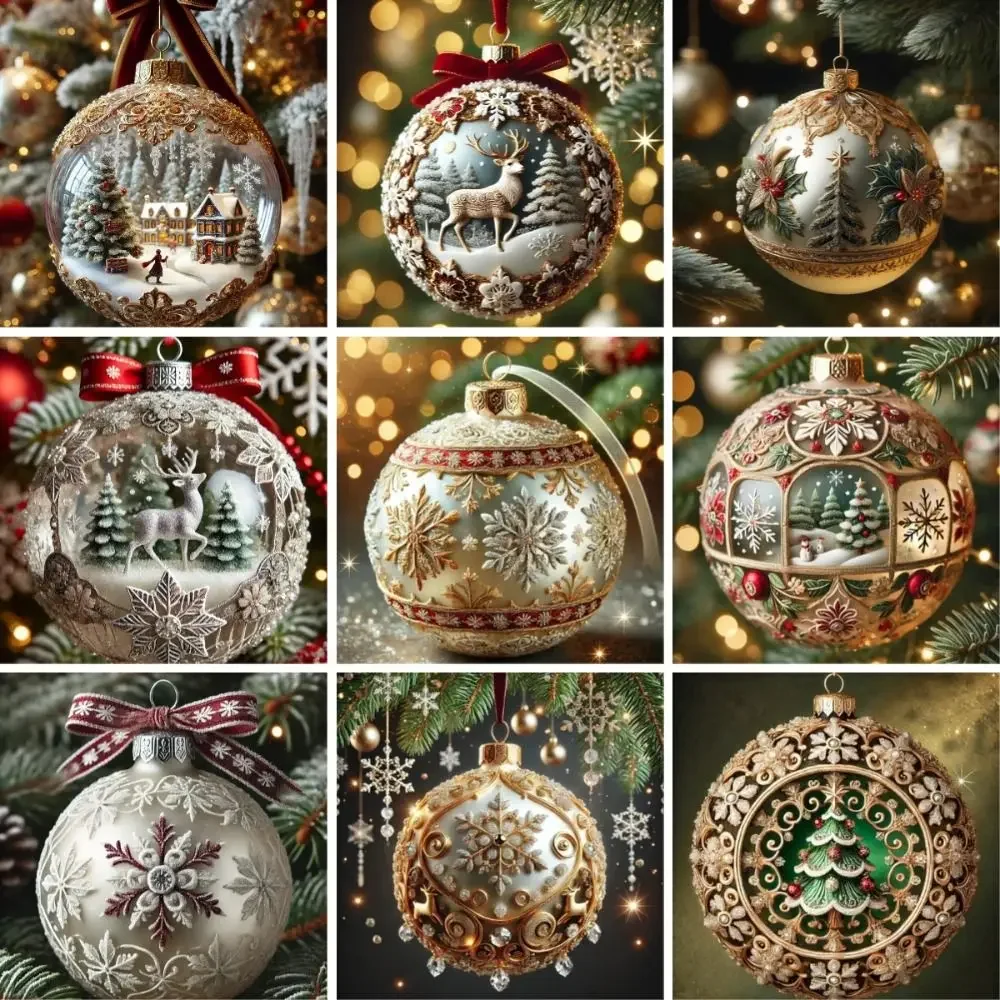 Fairy Tale Planet Christmas Tree Decoration Multifunction Durable Material Christmas Character Pendant Decorative Acrylic Flat