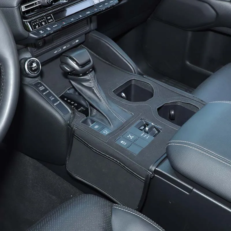 

Для Toyota Land Cruiser 250 Prado LC250 2024 2025, защитная панель центрального управления переключением передач, кожаный чехол, автомобильные аксессуары