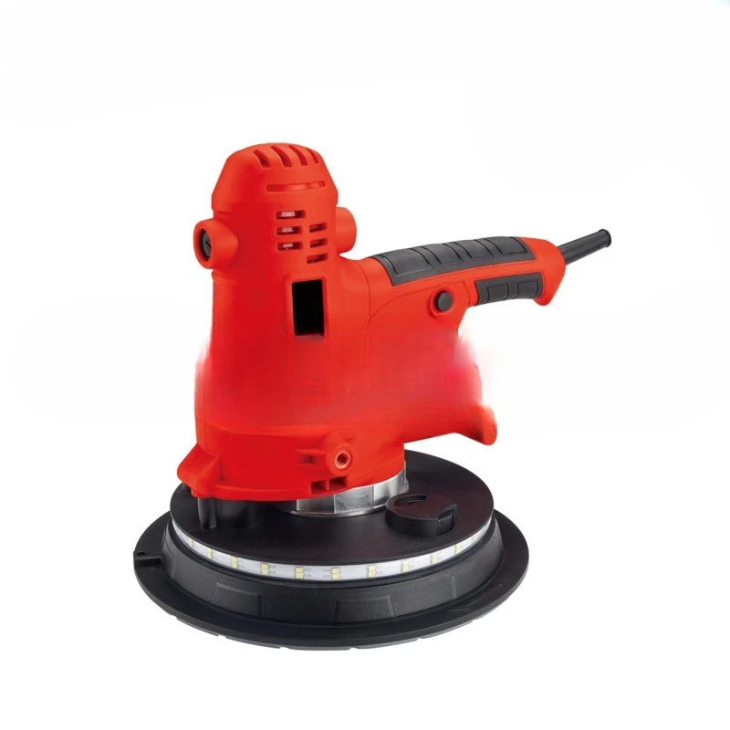 

Handheld self-priming wall sander Polishing sandpaper machine Wall dust-free putty machine with double light strip 180mm