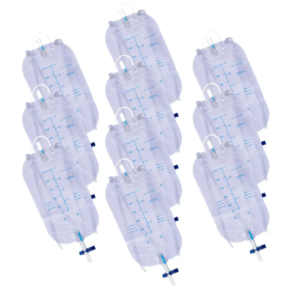 

10 Pcs Urine Bags for Men Long Catheter Urinary Drainage Postoperation Supply Leg Baby