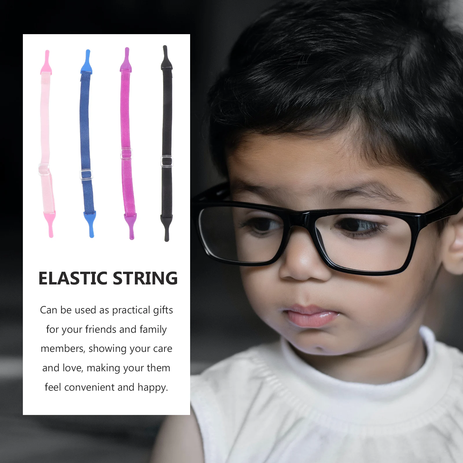 

Adjustable Glasses Rope Eyeglass Cord Sunglasses Holder Elastic Neck Strap Sunglass Ropes Holders for Running Hiking Camping