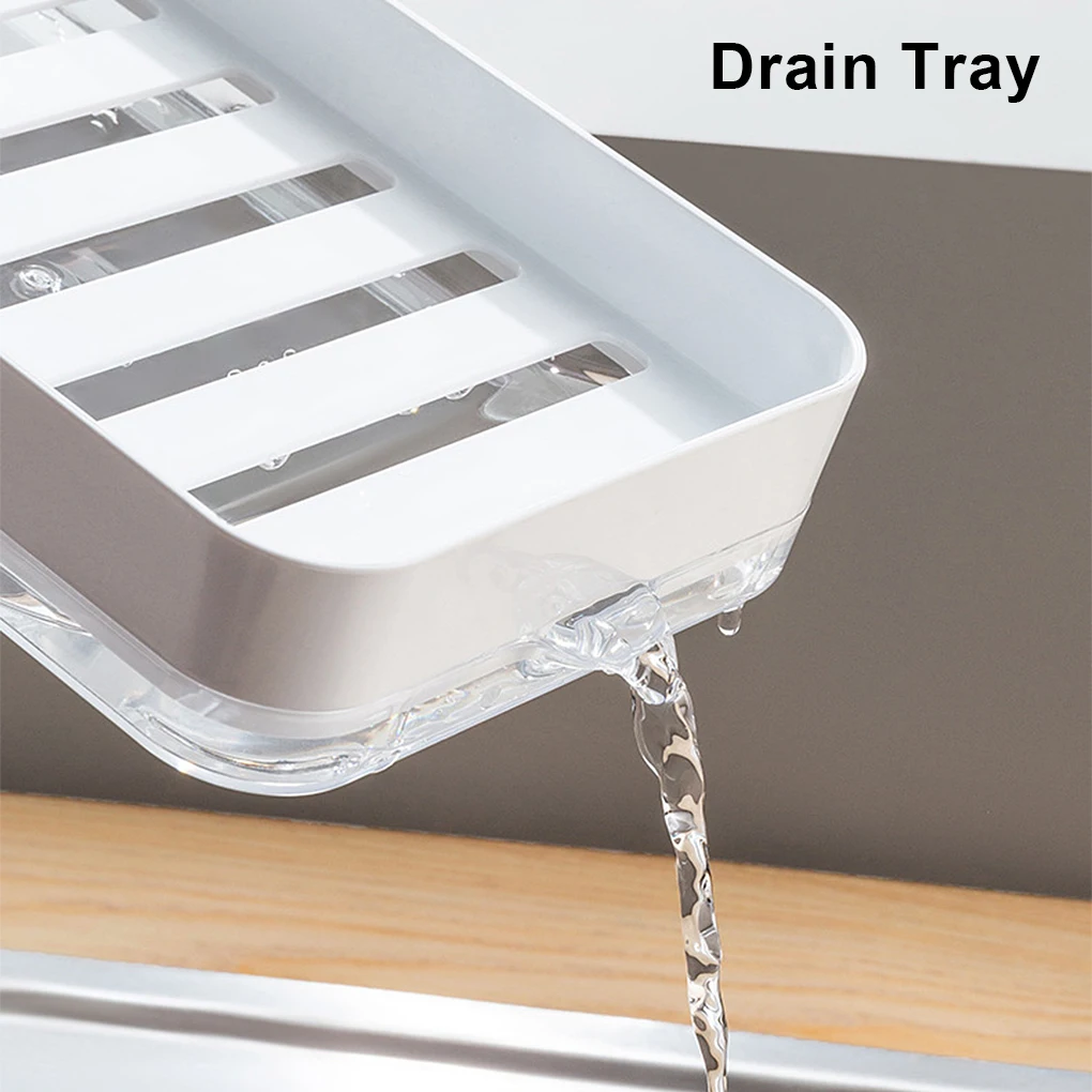 Kitchen Dispenser Countertop Sponge Holder Dish Organizer Container