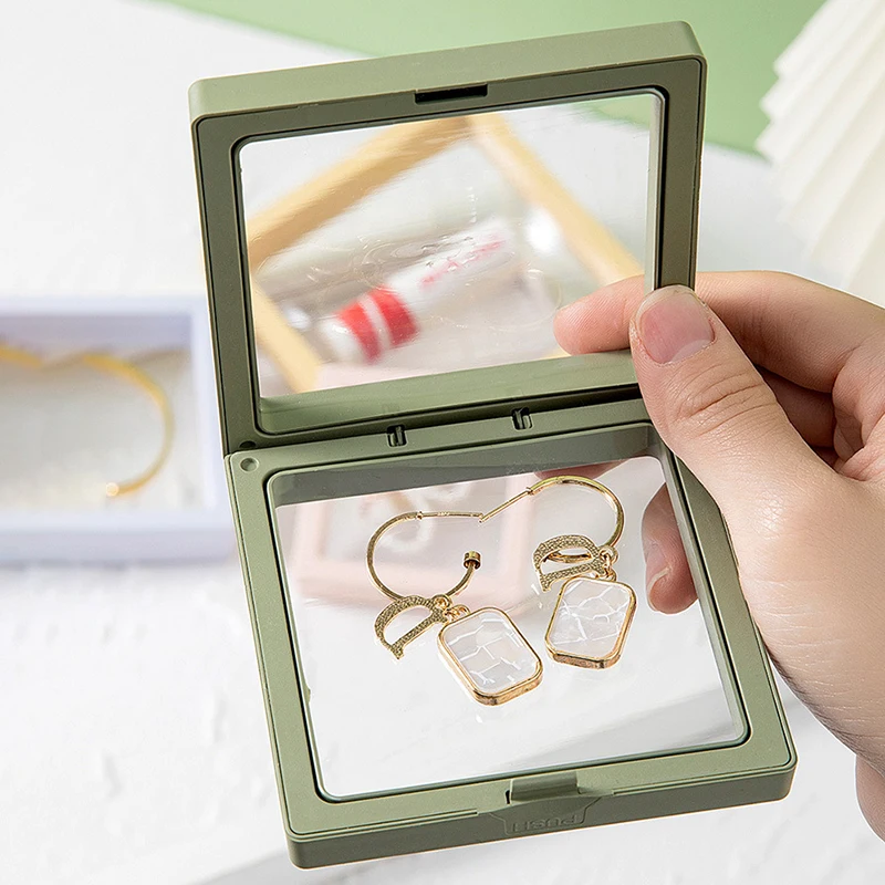 Easy Carry And Storage Small Travel Portable Jewelry Case Holder For Necklaces Earrings Rings And Pearls 7*7cm