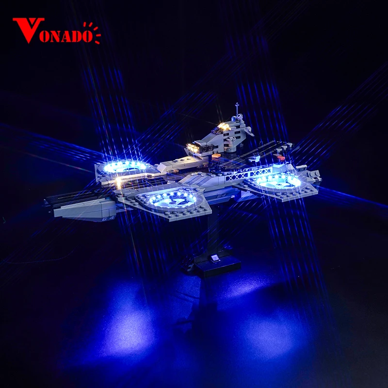 Vonado 5V LED light 76295 set suitable for The Avengers Helicarrier building block gift (lighting accessories only)