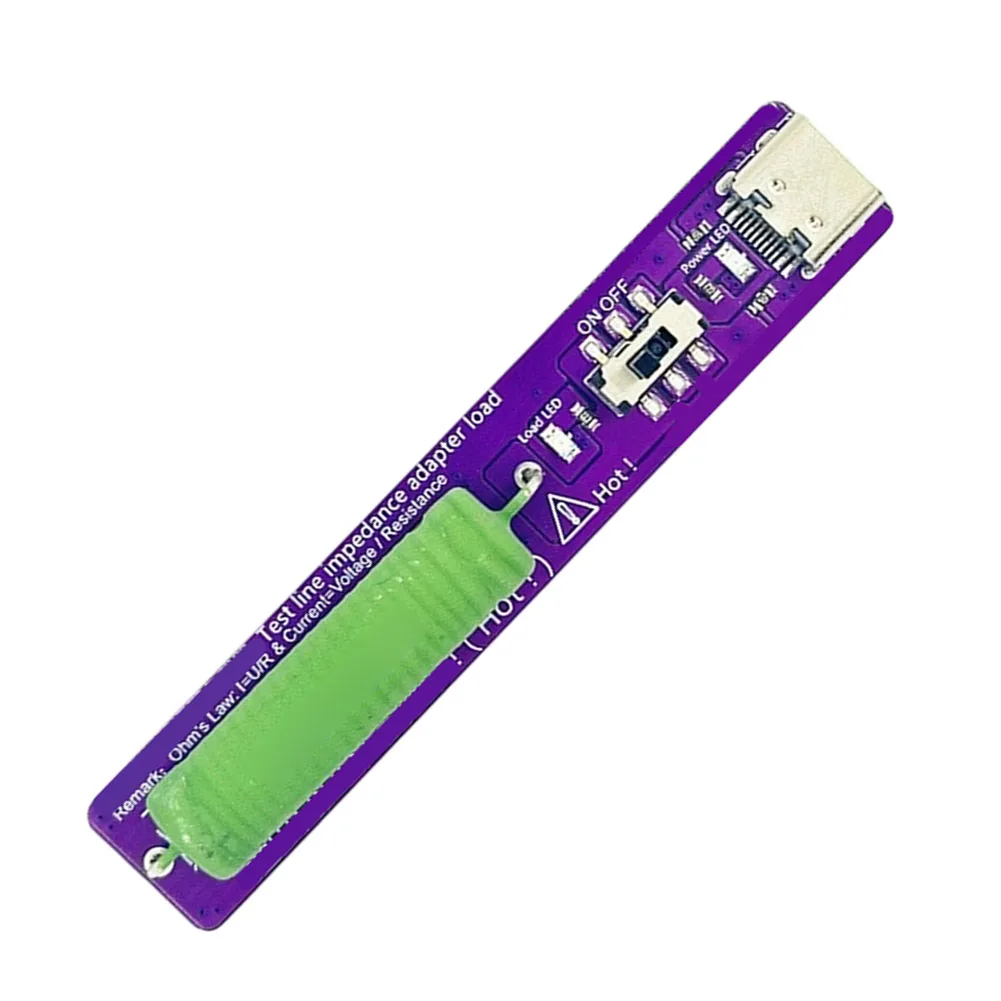 1pc Type-C PD Power Supply Aging Discharge Resistance Load Line Resistance Tester Type-C PD Resistive Load Tester