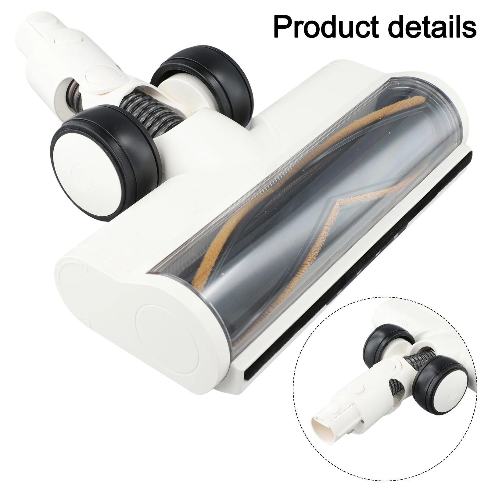 For Dream R10 T20/T30 Cordless Vacuum Cleaner White Electric Floor Brush Roller Head With LED Light Deep Cleaning Replacement