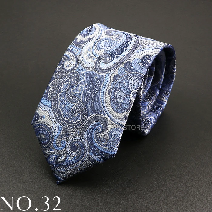 Neue Design Hochzeit Männer Krawatte Grau Braun Grün Paisley Blume Krawatten Männer Business Dropshipping Bräutigam Kragen Zubehör Geschenk – Detail 32