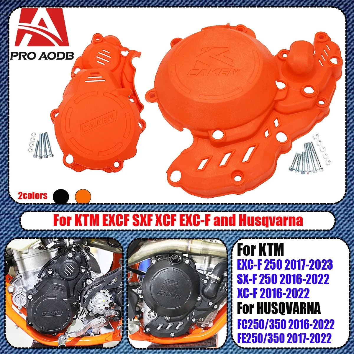 

For GAS GAS Clutch Cover Guard Ignition Protector Universal Parts EC 250F 350F 2023 For KTM EXC-F 250 350 XCF-W FREERIDE 4T