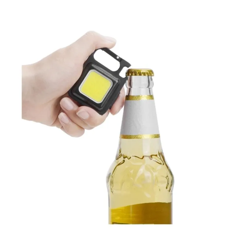 New Rechargeable Portable Pocket Light Keychain Mini Flashlight Led Outdoor Camping Cob Working Light