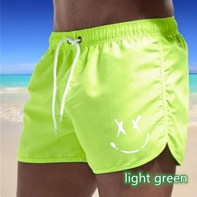 Men's summer swim shorts Quick dry breathable drawstring surf and beach pants with pocket