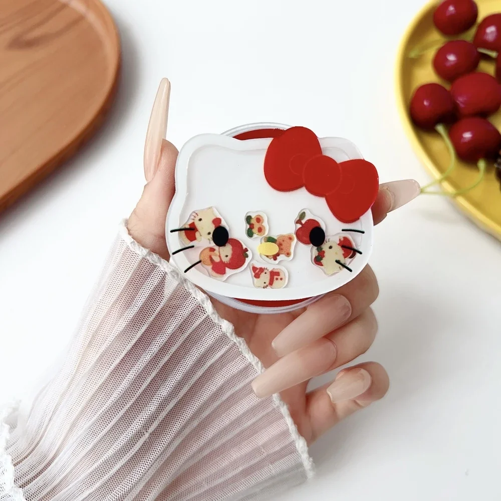 

Милый Sanrio Hello Kitty для Magsafe, магнитный чехол для телефона Griptok Grip Tok, подставка для iPhone, складной чехол для беспроводной зарядки, держатель