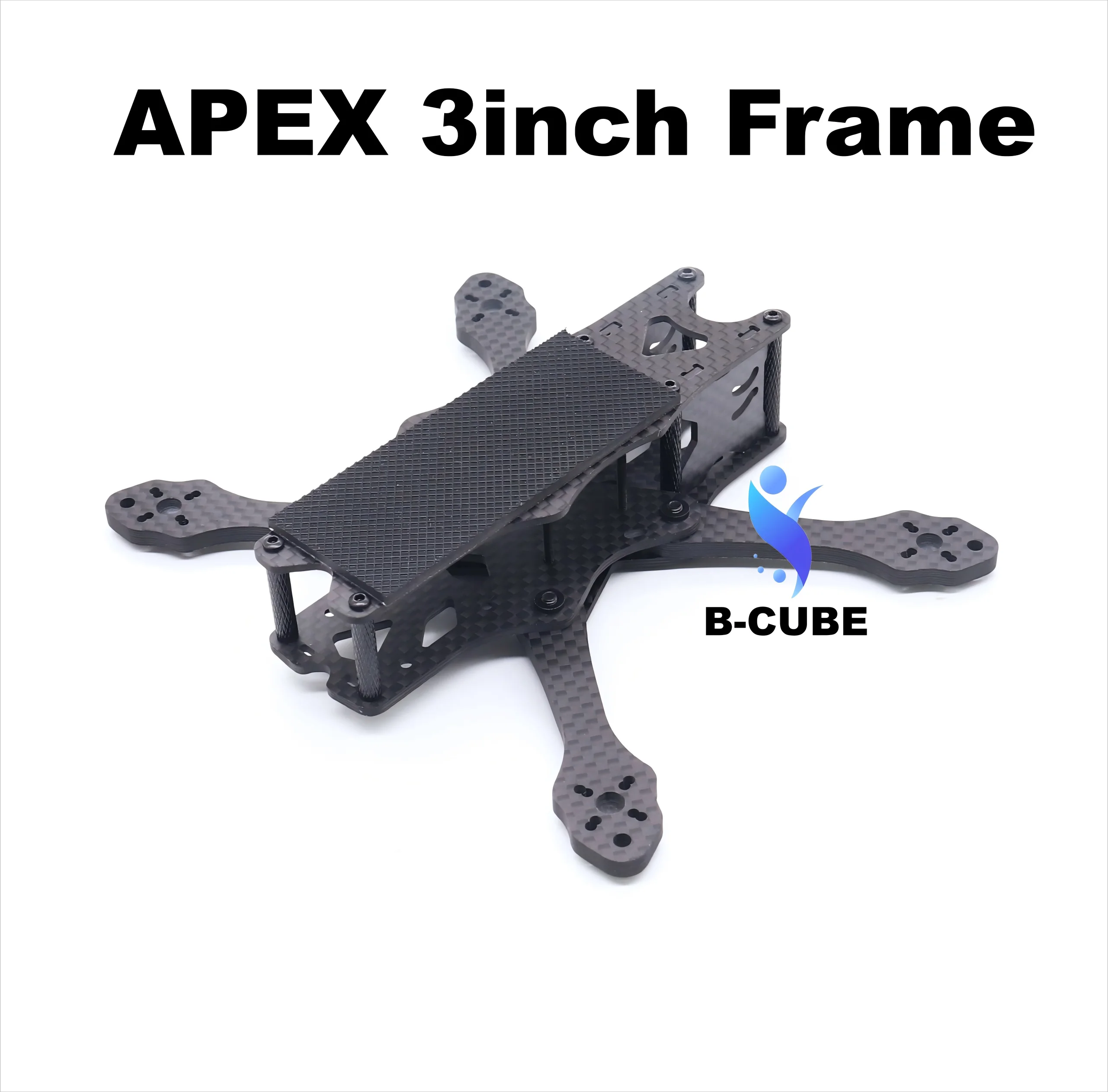 Zestaw ramy z włókna węglowego Happy APEX Mini 3 cale (150 mm) o grubości 4 mm do dronów FPV Freestyle RC Racing Quadcopterów