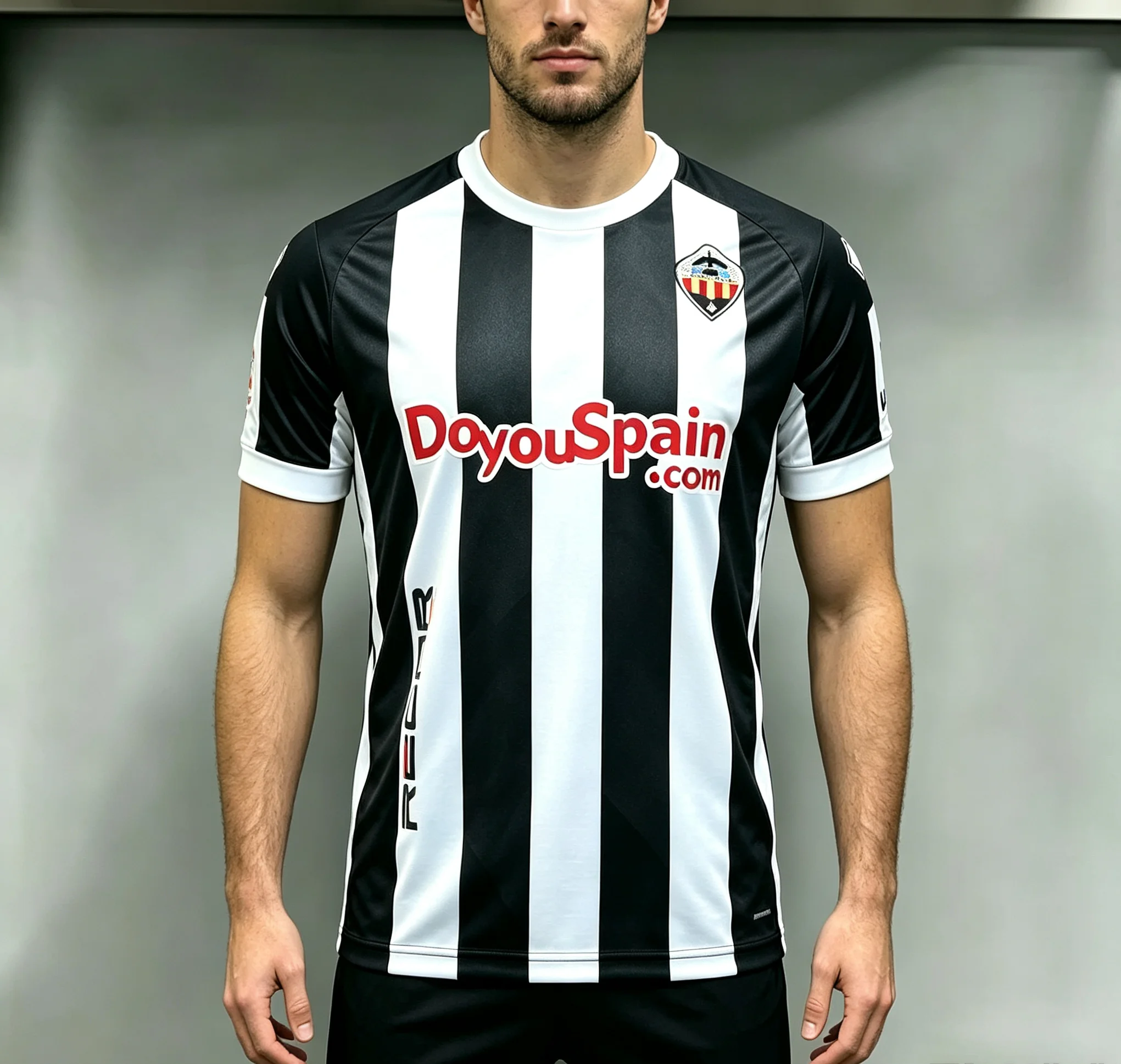 26-27 NEUES Familien-Fußballtrikot Castellon mit Aufdruck, Rundhalsausschnitt, schnelltrocknend, kurzärmelig, Eltern-Kind-Fußballuniform für Erwachsene und Kinder – Detail 4