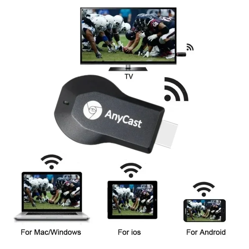 4K 1080P compatible TV Stick M2 Plus Wireless WiFi Display TV Dongle Receiver for DLNA Airplay Miracast for AnyCast