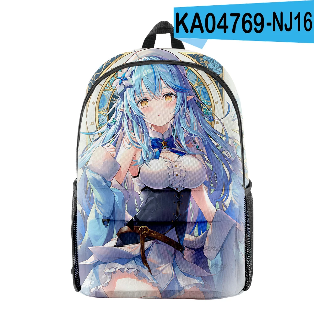 Harajuku Popular HOLOLIVE Snowflakes pupil Bookbag Notebook Backpacks 3D Print Oxford Waterproof Boys/Girls Travel Backpacks