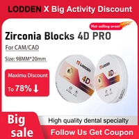 Bloque de circonio 4D PRO disco de circonio multicapa 98mm sistema abierto de 8 capas Vita 16 colores para Material de laboratorio Dental CAD/CAM