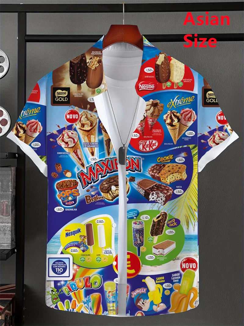 

Винтажные летние мужские праздничные рубашки с лацканами Camisa, большие гавайские рубашки с 3d принтом, модная мужская и женская блузка с коротким рукавом, топ