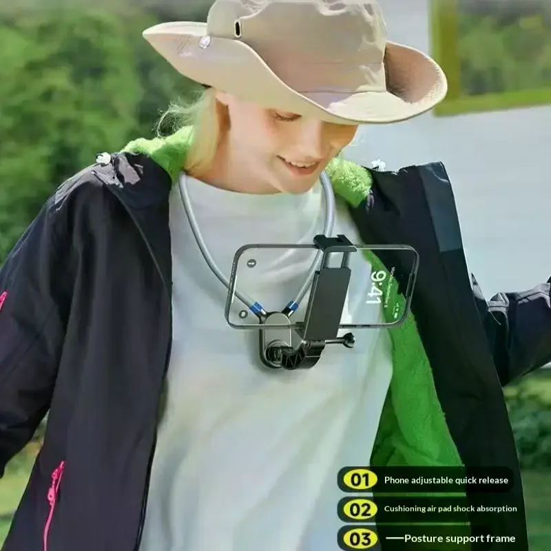 

Крепление для телефона на шею Hands-Free 180 ° Вращающийся держатель для телефона, аксессуар для мотоциклов, автомобилей, велосипедов