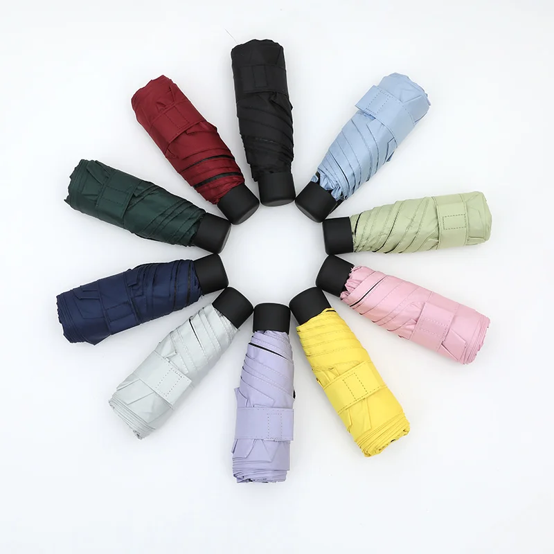 Ultraleichter Mini-Taschen-Regenschirm für Damen, klein, winddicht, faltbar, für Reisen, kompakt, Regen, Herren-Regenschirm, Sonnenschutz-Regenschirm, Outdoor-Um – Detail 5