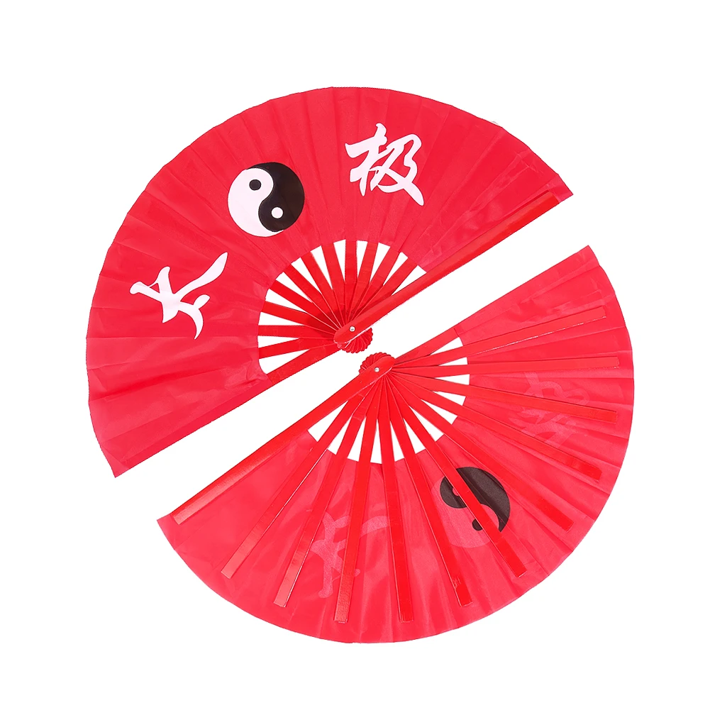 Chinese Taoism Yin Yang Tai Chi Eight Trigrams Large Loud Sound Hand Fans Dance Perform Folding Stage Fan Cool Props Gift Crafts