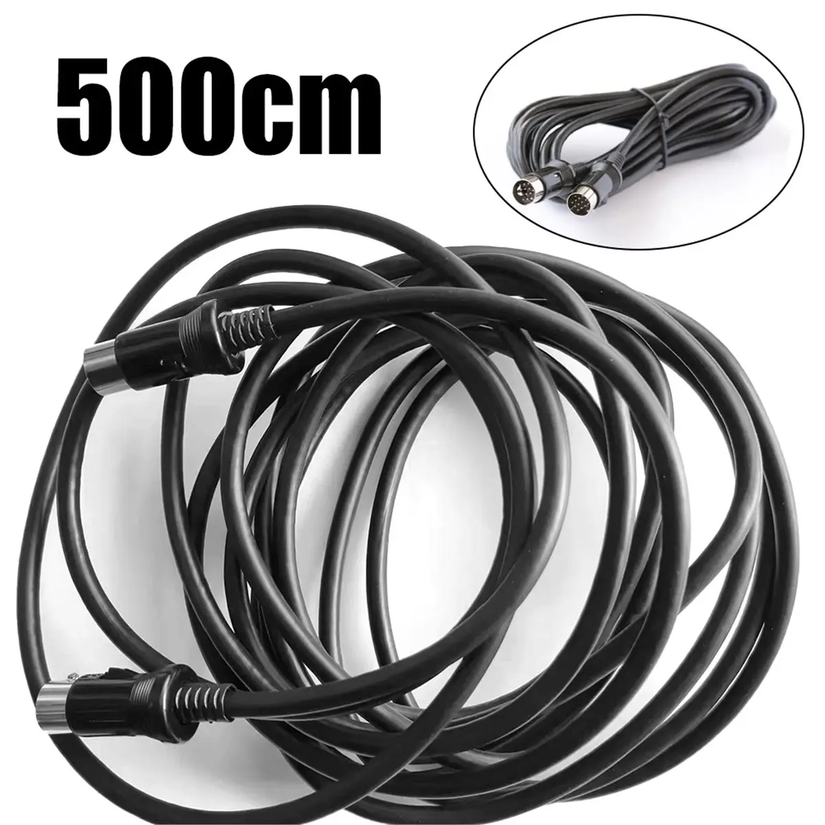 2026 New Car Audio 13 Pin Din Male to Male Cable 5M for Radio and for Radio for Long Lasting Audio Signal
