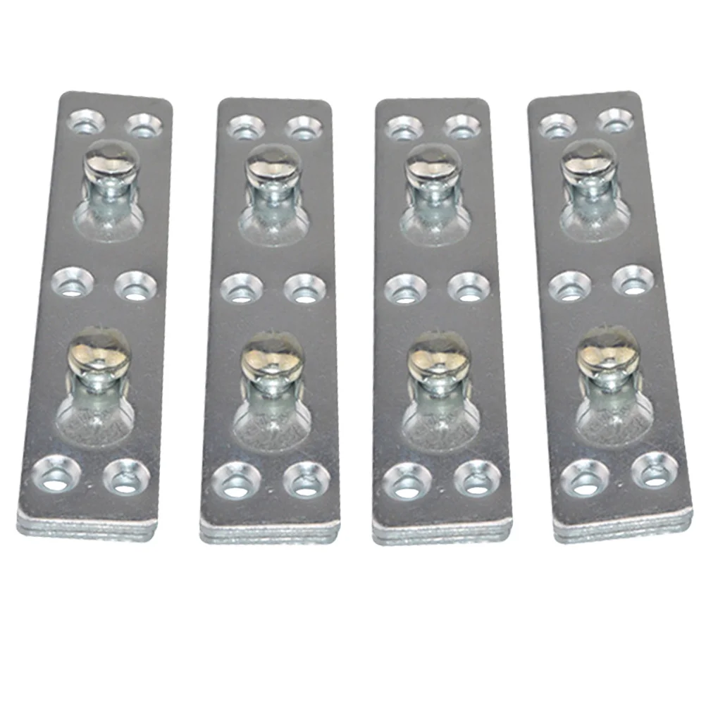 4 pz 1 Set Cerniera del Letto Addensare Anti-ruggine Resistente Alla Corrosione Telaio del Letto Connettore Gemel Per La Riparazione della Testiera Pedana