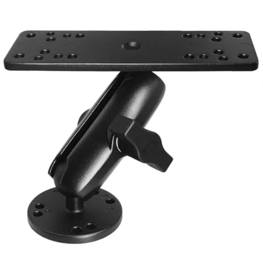 

Aluminum Fish Finder Mount with 1"/ B Size Ball Marine Electronic/Depth Finder Mount for Boat 360° Rotation High Salt Water Res