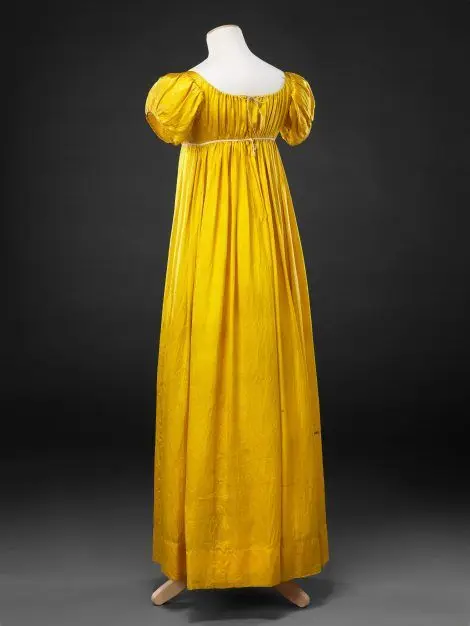 empire waist gowns Regency era Dress Jane Austen Vintage Dress High Waistline Tea Party dress gown yellow dress