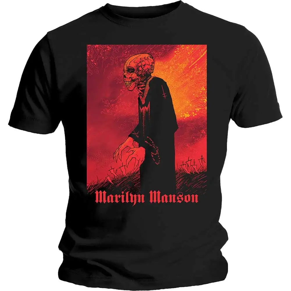 Marilyn Manson Mad Monk Black T shirt Officially Licensed