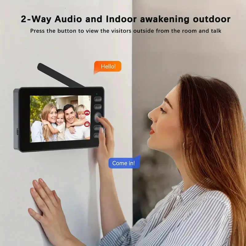 HD Smart Video Wireless Doorbell System Night Vision New Model Home Visual Intercom Doorbell Phone