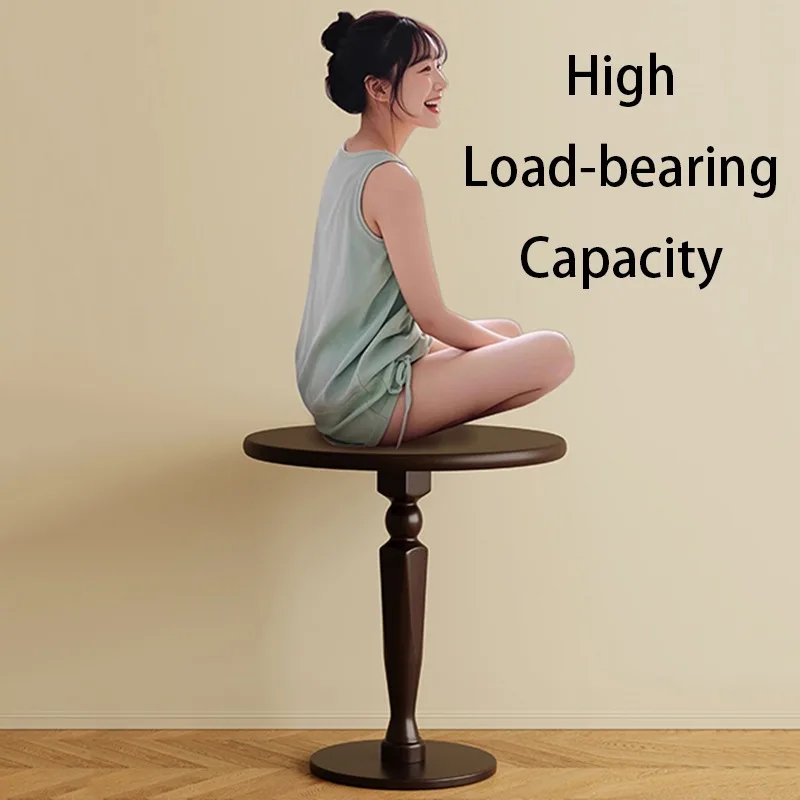 Round Coffee Table Wooden Sofas Side Tables Minimalist Modern Tea Table Luxury Living Room Center