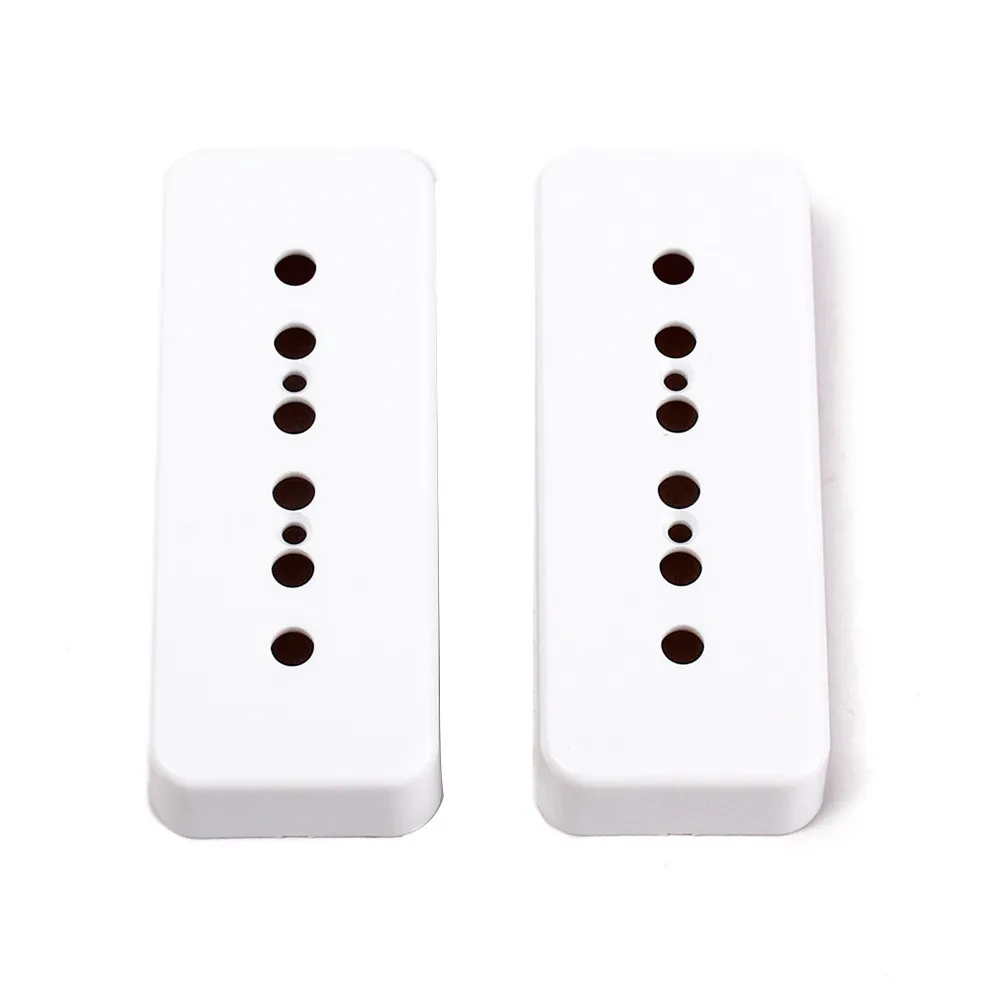 Pair of P90 Soapbar Pickup Cover Hard Plastic for Style Guitar Neck Bridge Replacement 50 52Mm Pole Space Guitar Pickup Guard
