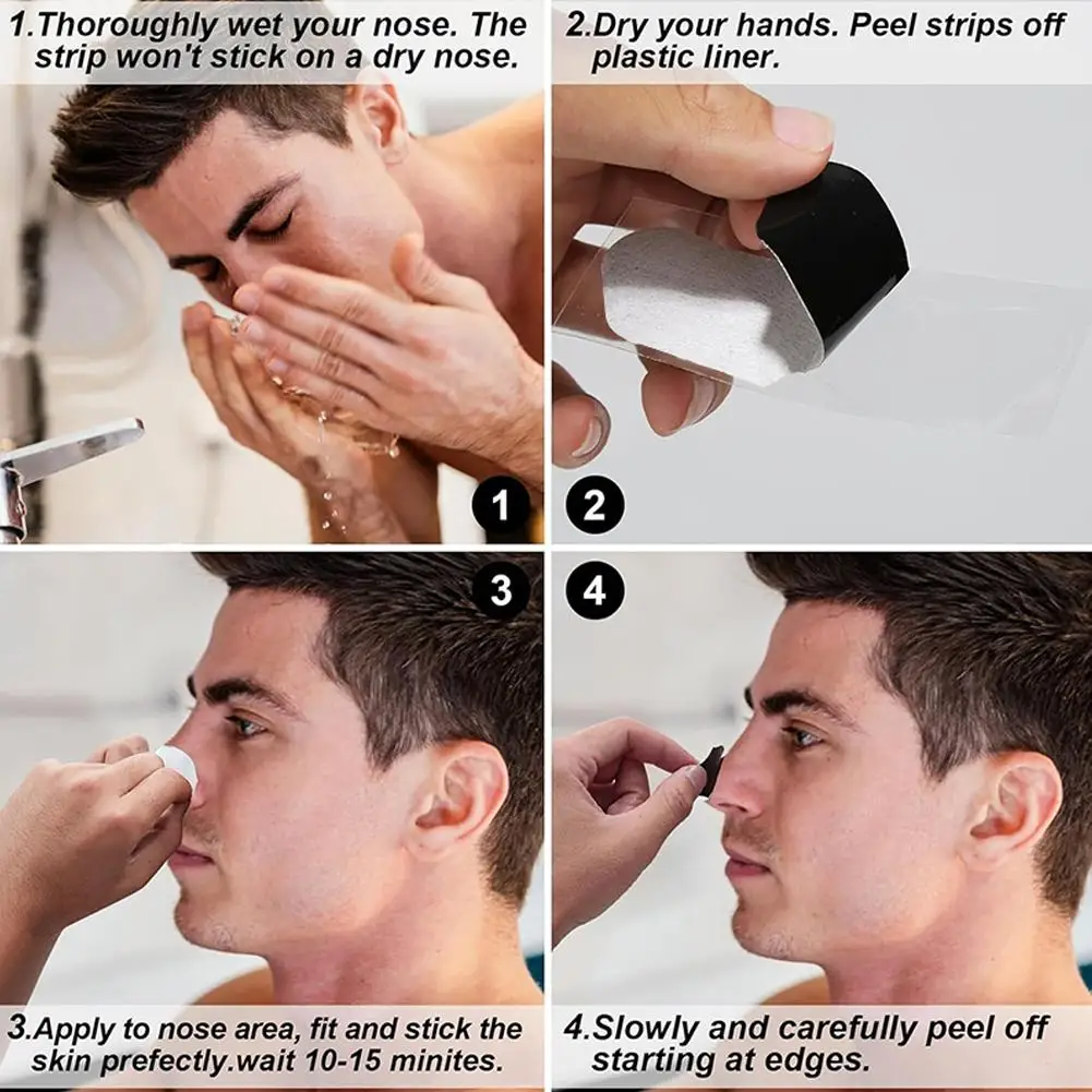 Mannen Mee-eter Porie Strips, (10/30/50 Telt) Comedondrukker-Diepe Reiniging Houtskool Strips voor Gezicht Neus Poriën Porie Aanscherping