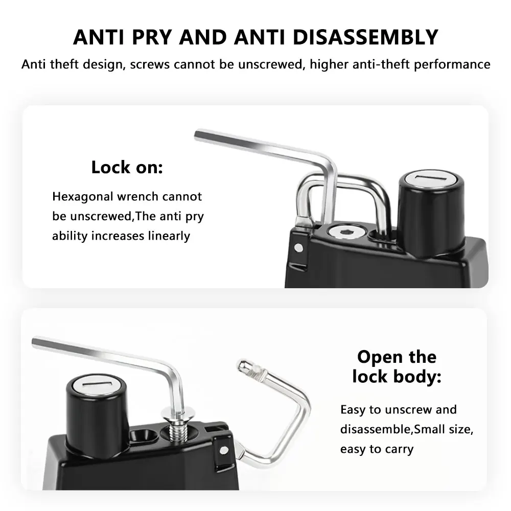 

Motorcycle Helmet Lock Side Frame Mounting Anti-theft Protection With Key For Indian Scout Sixty Rogue Bobber Twenty 2015-2023