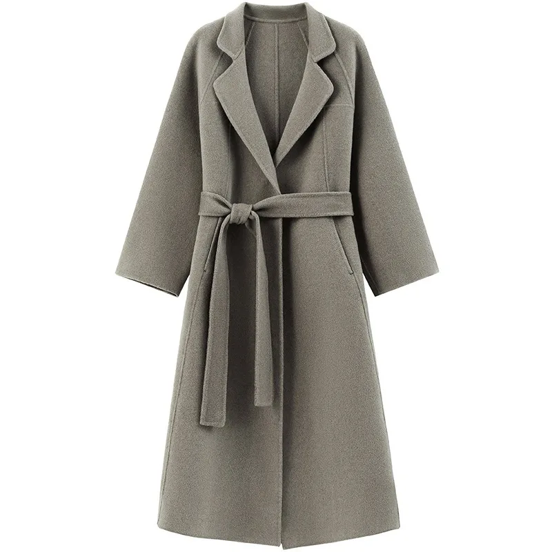 

Double Sided Cashmere Coat for Women Long Style 2025 Autumn and Winter New Style High-end and Loose Woolen Jacket