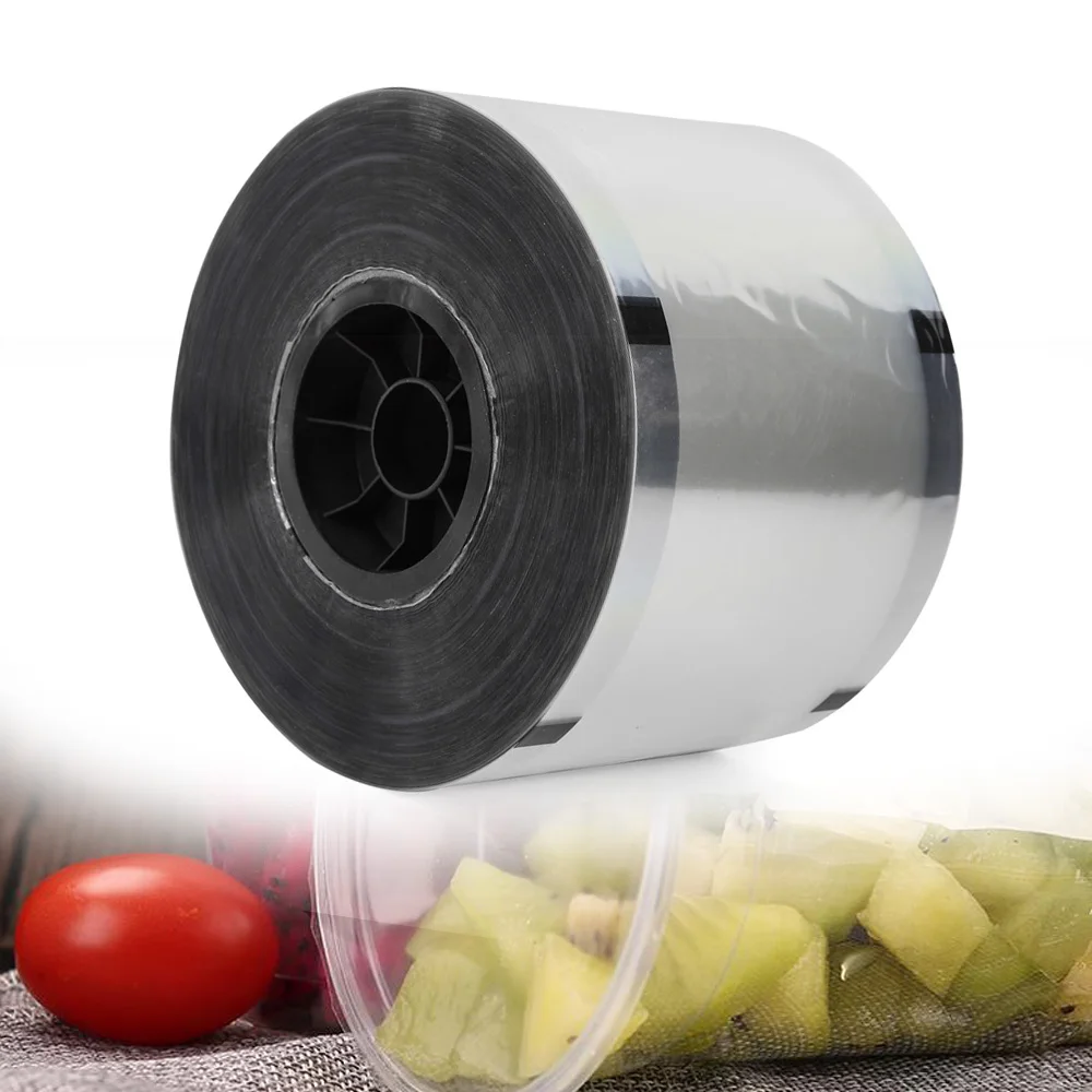 

2 Rolls Cup Sealer Film Sealing Film Milk Tea Cup Sealer Film 4000 Cups for Diameter 95-105mm Cups For PP Plastic Cups