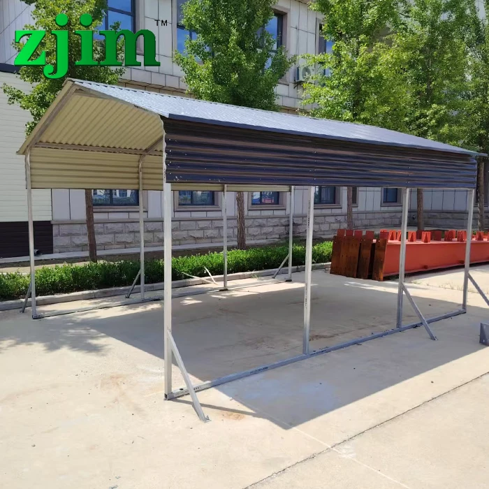 Customized Garage Outdoor Steel Structure  Prefab Shed Water Proof Portable Carports Sheds for Sale