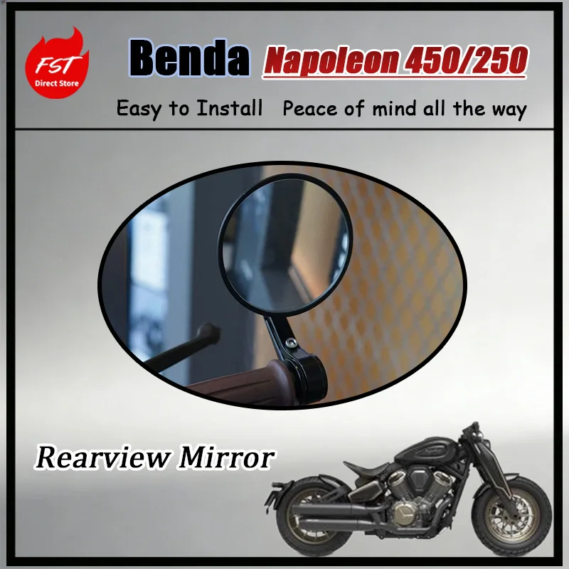 

FOR Genuine Benda Napoleon 450/250 OEM Rearview Mirror Set Original Handlebar Design Weather Resistant Long Durability Direct