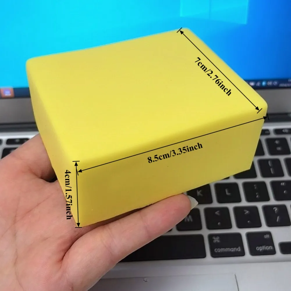 Squishy Simulated Square Bread Squeeze Toy Stress Relief Slow Rising Sensory Fidget for Anxiety ADHD Autism Gift for Kids Adults