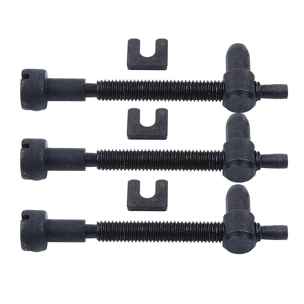 501537101 3 Sets Chain Bar Adjuster Tensioner Fit For Jonsered 625II 670 Champ 625 630 670 Chainsaw Black Metal